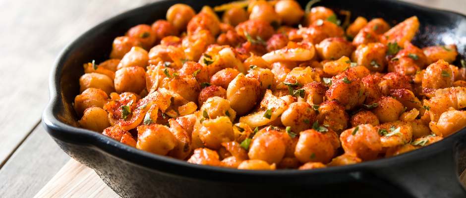 Crispy chickpeas