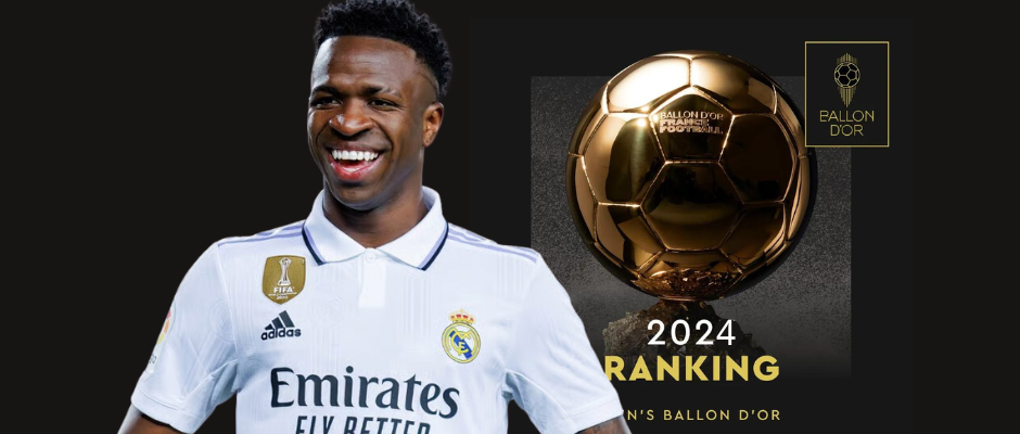 The newspaper Marca highlights Vinícius Jr. as the favorite to win the Ballon d'Or 2024.