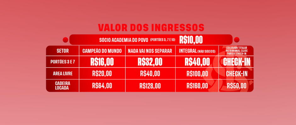 valor dos ingresso(BRG365)